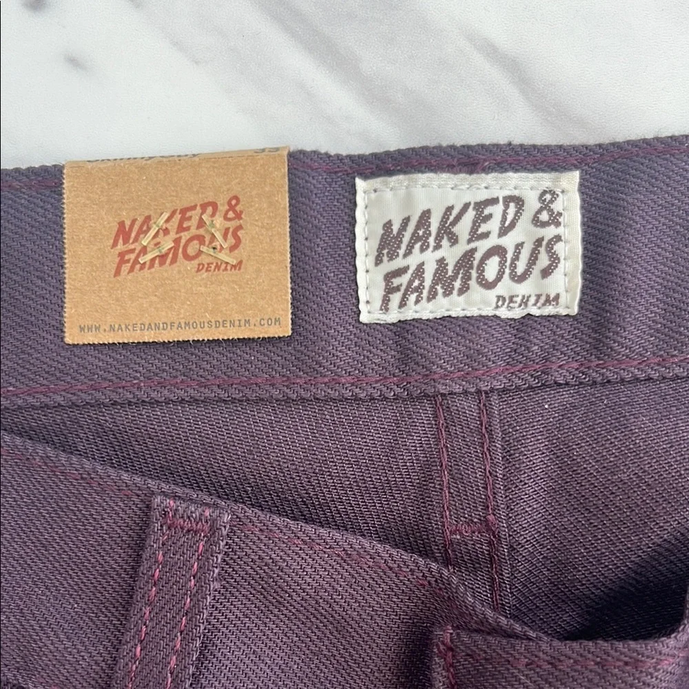 Naked & Famous Denim Black Slim Jeans - Picture 2 of 12
